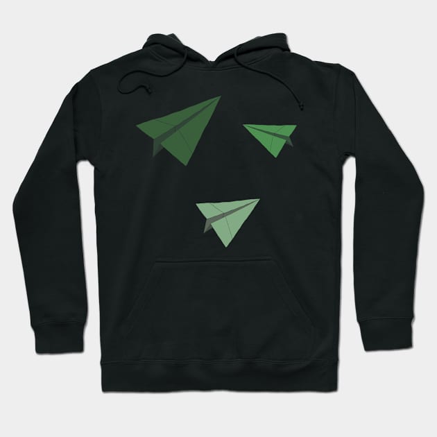 Paper Planes Sticker Pack Forest Green Hoodie by AlishaMSchil